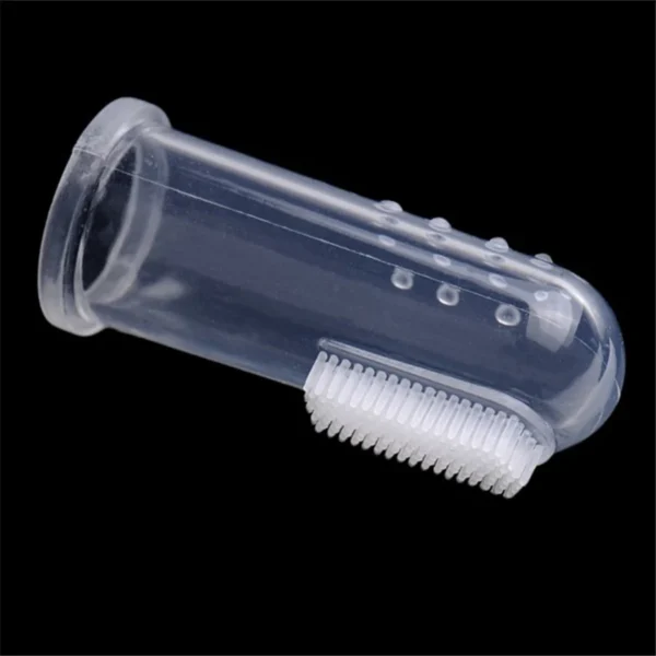 1PC Super Soft Pet Finger Dog Toothbrush Teddy Dog Brush Bad Breath Tartar Teeth Tool Cat Cleaning Dog Supplies Accessories - Görsel 5