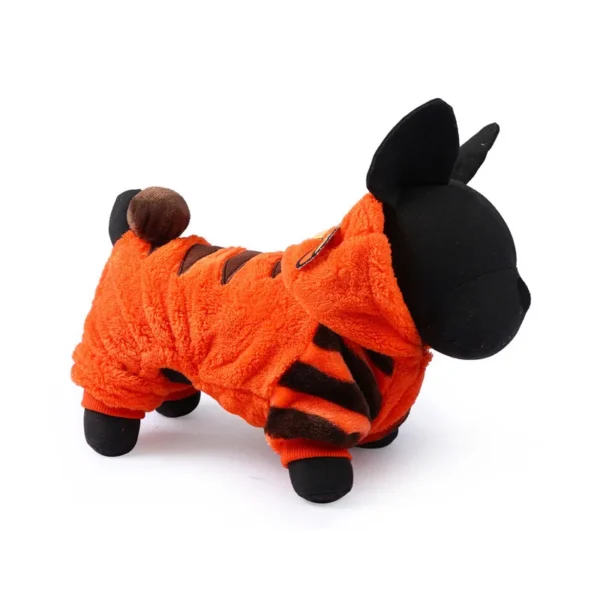 Hot Sale Pet Dog Clothes Little Tiger Dog Winter Coats Warm Dog Hoodies for Chihuahua Small and Large Dog Clothes Costumes - Görsel 3