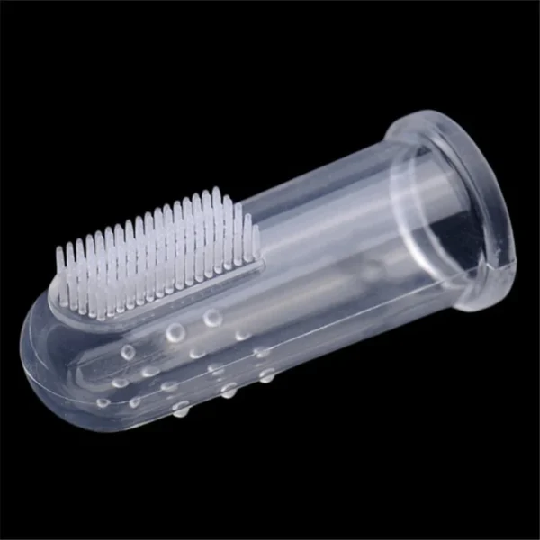 1PC Super Soft Pet Finger Dog Toothbrush Teddy Dog Brush Bad Breath Tartar Teeth Tool Cat Cleaning Dog Supplies Accessories - Görsel 6