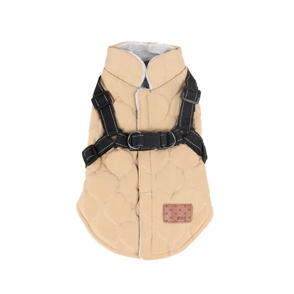 Warm Dog Clothes for Small Dog Windproof Winter Pet Dog Coat Jacket Padded Clothes Puppy Outfit Vest Yorkie Chihuahua Harnes - Görsel 4