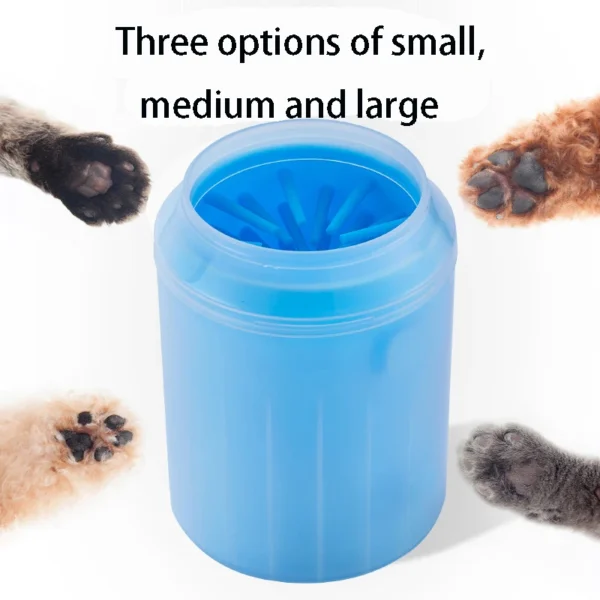 Dog Paw Cleaner Cup Soft Silicone Combs Portable Outdoor Pet Foot Washer Paw Clean Brush Quickly Wash Foot Cleaning Bucket - Görsel 2