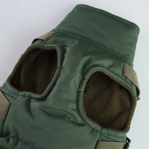 Pet Dog Jacket with Harness Winter Pet Dog Coat Comfortable Windproof Red with Zipper for Small Medium Large Dogs - Görsel 3