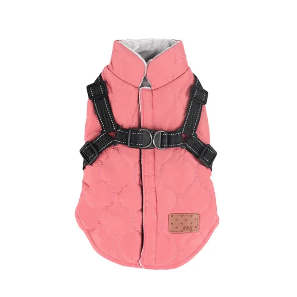Warm Dog Clothes for Small Dog Windproof Winter Pet Dog Coat Jacket Padded Clothes Puppy Outfit Vest Yorkie Chihuahua Harnes - Görsel 3