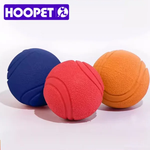 HOOPET Dog Toy Rubber Ball Bite-resistant Ball Toy for Dogs Puppy Teddy Pitbull Red Color Solid Ball S-XL Pet Supplies - Görsel 6
