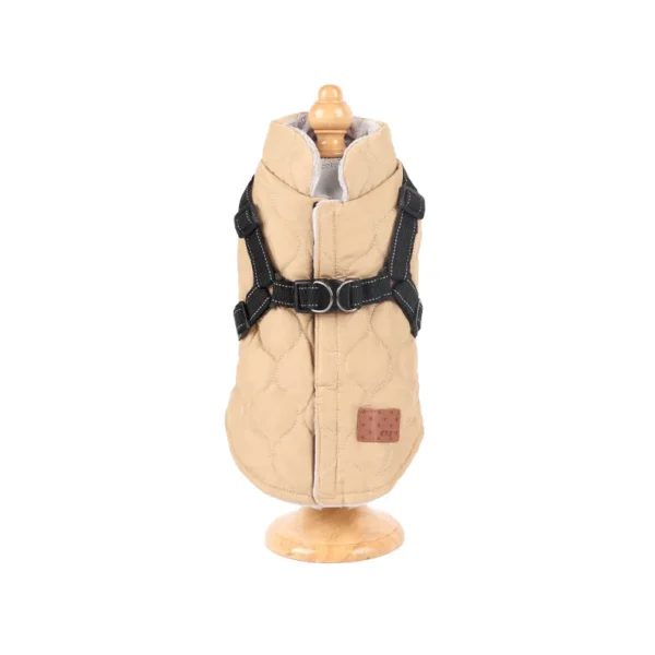 Warm Dog Clothes for Small Dog Windproof Winter Pet Dog Coat Jacket Padded Clothes Puppy Outfit Vest Yorkie Chihuahua Harnes - Görsel 2