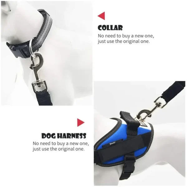 Adjustable Pet Cat Dog Car Seat Belt Pet Seat Vehicle Dog Harness Lead Clip Safety Lever Traction Dog Collars Dog Accessoires - Görsel 4