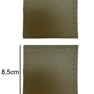 ÇANTA KENAR AKSESUARI KARE 8.50X8.50 CM 2 Lİ HAKİ
